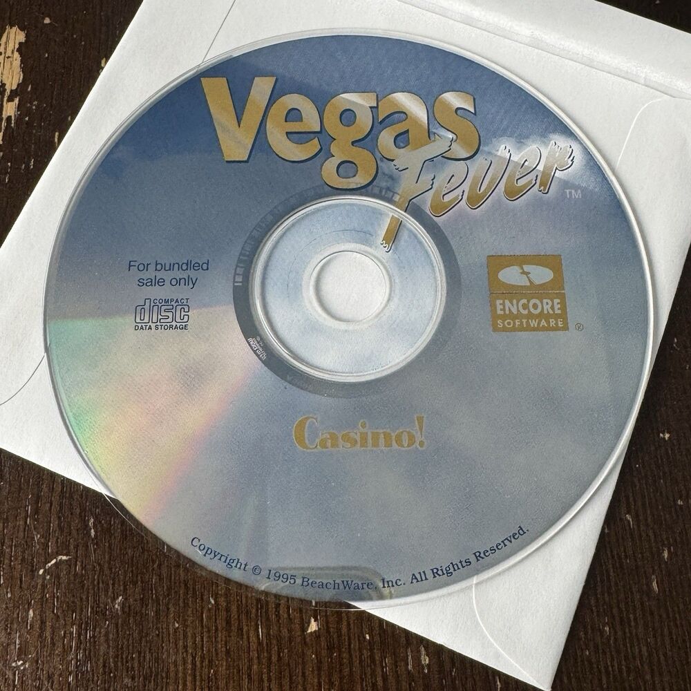 Vegas Fever PC Game Casino! Encore Software Mint Condition